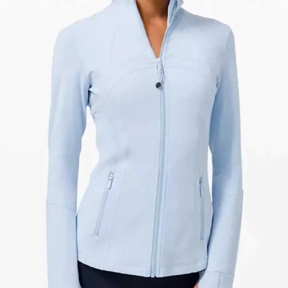 Women's Define Jacket, -Fit Zippered Training define Jacket - Long Sleeve Fitness Running Top for Jogging & Sports