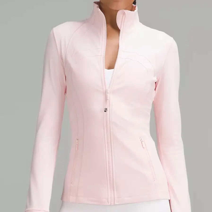 Women's Define Jacket, -Fit Zippered Training define Jacket - Long Sleeve Fitness Running Top for Jogging & Sports